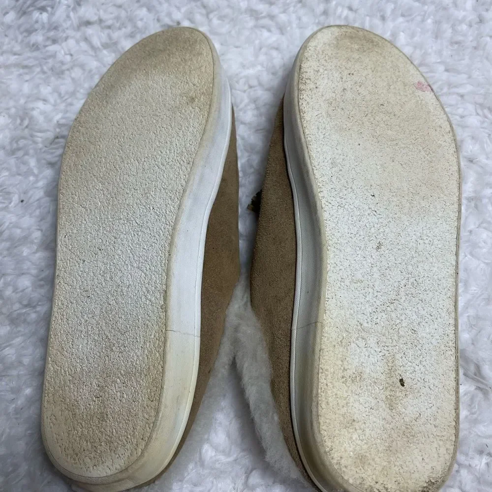 - Kate Spade New York Suede Tassel Fleece Lined Slip On Mule Sneakers size…